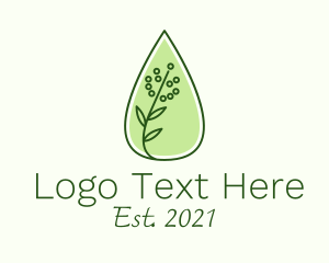 Eco - Organic Essential Oil logo design