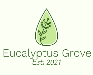 Eucalyptus - Organic Essential Oil logo design