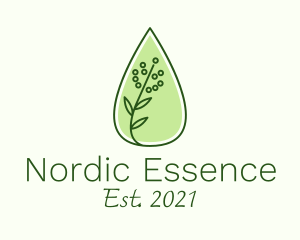 Organic Essential Oil logo design