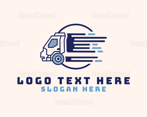 Delivery Truck Fast Logo