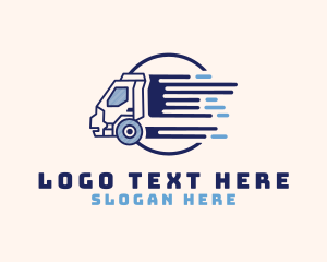 Trucker - Delivery Truck Fast logo design