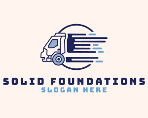 Trucker - Delivery Truck Fast logo design