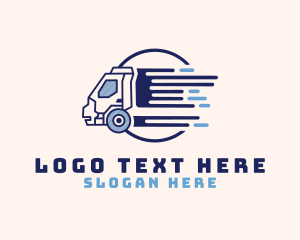 Trucking Company - Delivery Truck Fast logo design