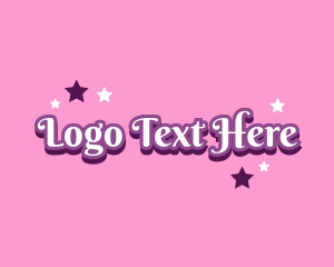 Kindergarten - Magical Princess Text logo design