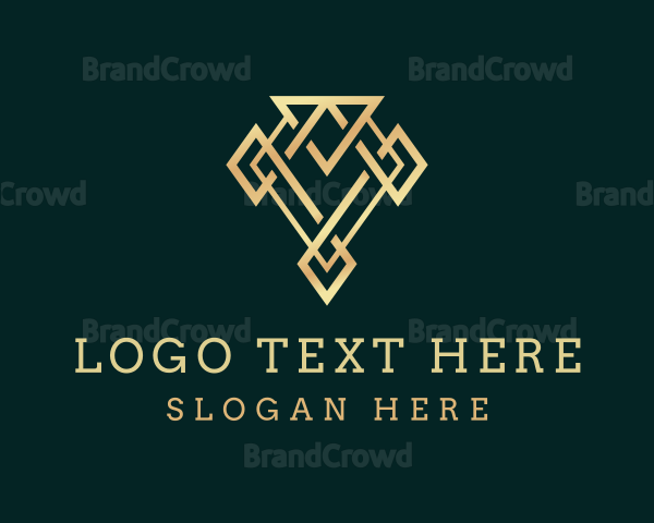 Golden Luxury Diamond Logo