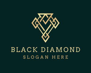 Golden Luxury Diamond logo design