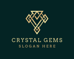 Golden Luxury Diamond logo design