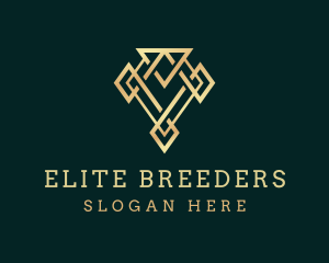 Golden Luxury Diamond logo design