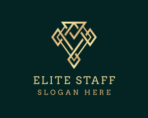 Golden Luxury Diamond logo design