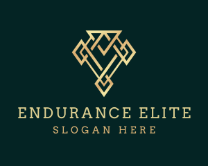 Golden Luxury Diamond logo design