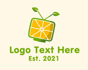 Grocer - Citrus Fruit Television logo design