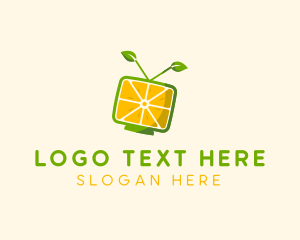 Television - Citrus Fruit Television logo design