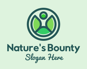 Nature Human Leaf logo design