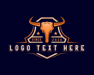 Ox - Bull Ranch Steakhouse logo design