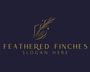 Quill Feather Writing logo design