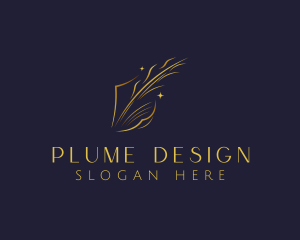 Plume - Quill Feather Writing logo design