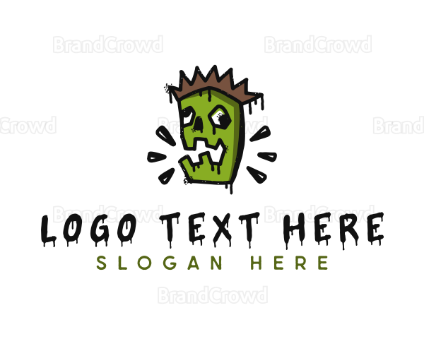 Urban Zombie Graffiti Logo