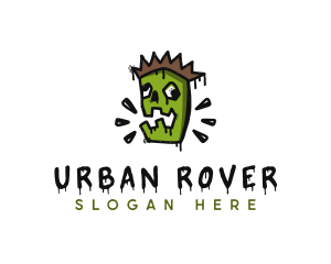 Urban Zombie Graffiti logo design