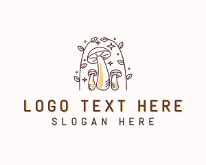 Garden - Organic Garden Mushroom logo design