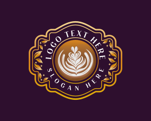 Latte - Luxury Coffee Latte logo design