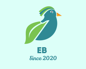 Lovebird - Eco Leaf Bird logo design