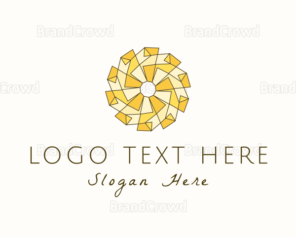 Geometric Modern Sun Logo