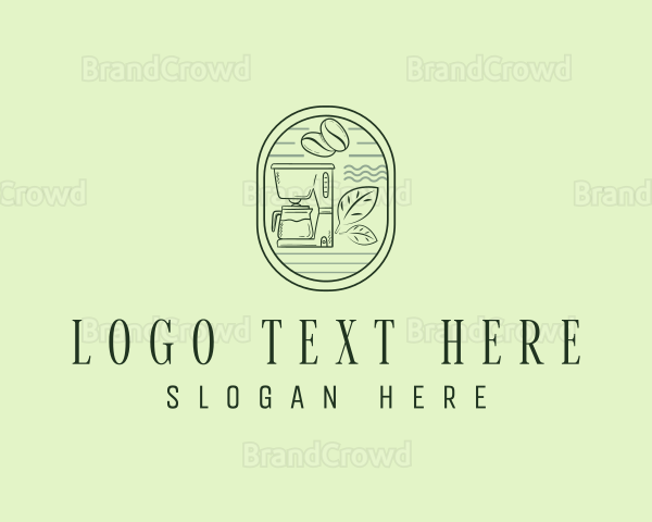 Organic Coffee Bean Grinder Logo