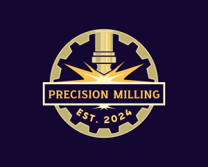 Milling - Fabrication Laser Machinist logo design