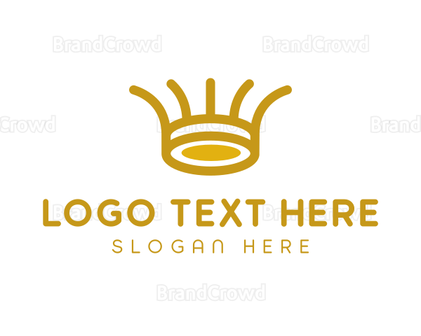 Tribal Golden Crown Logo