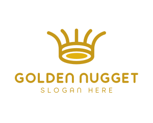 Tribal Golden Crown logo design