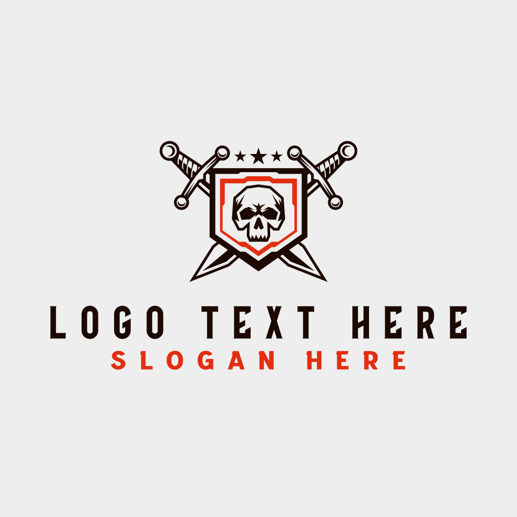 Skull Sword Weapon Logo | BrandCrowd Logo Maker