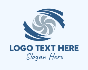 Twister - Air Cooling Whirlwind logo design
