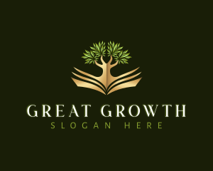 Plant Tree Book logo design