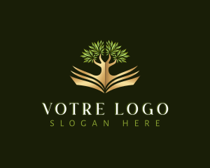Growth - Plant Tree Book logo design