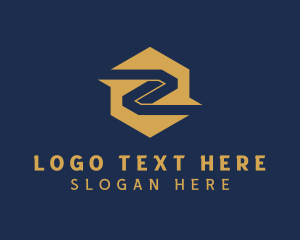 Letter Z - Golden Fintech Crypto logo design