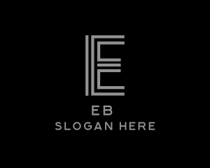 Creative Stripes Letter E Logo
