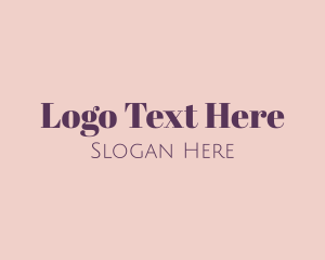 Text - Classic Purple Text logo design