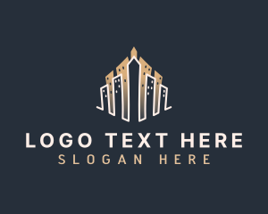 Cityscape - Luxury Metropolis Building logo design