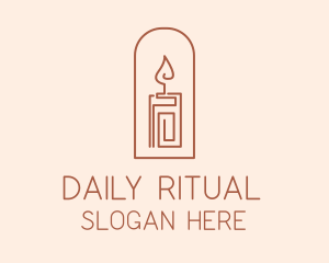 Boho Wax Candle logo design