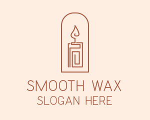 Boho Wax Candle logo design