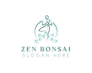 Yoga Meditation Zen logo design