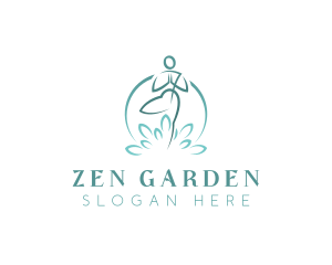 Yoga Meditation Zen logo design