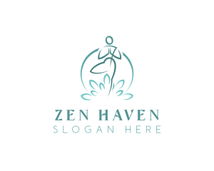 Yoga Meditation Zen logo design