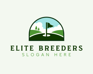 Golf Tournament Lawn logo design