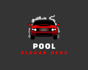 Travel - Smoking Race Car logo design