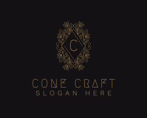 Gold Floral Ornament logo design