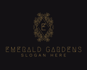 Gold Floral Ornament logo design