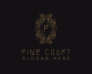 Gold Floral Ornament logo design