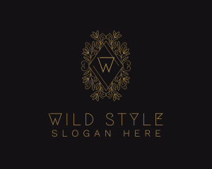 Gold Floral Ornament logo design