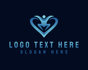 Love - Heart People Care logo design